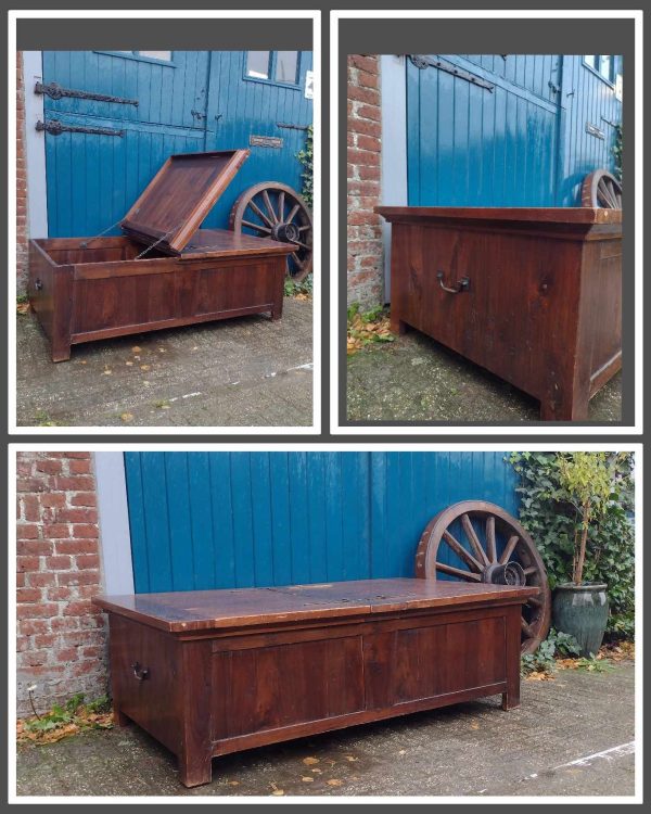 "Nog te restylen"Kist (salontafel) teakhout