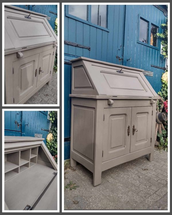 Secretaire dressoir taupe