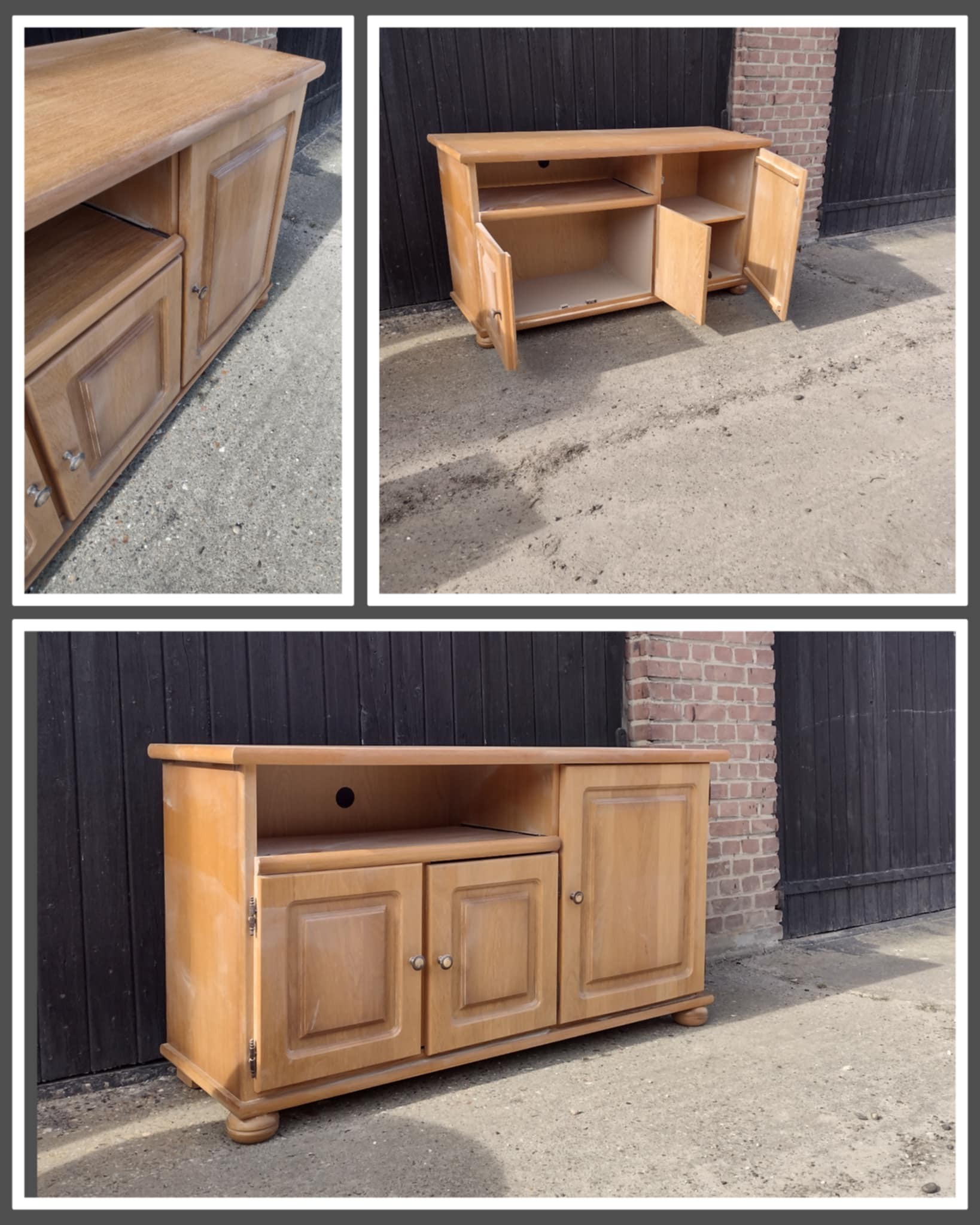 *Nog te restylen * tv meubel/dressoir strak eiken