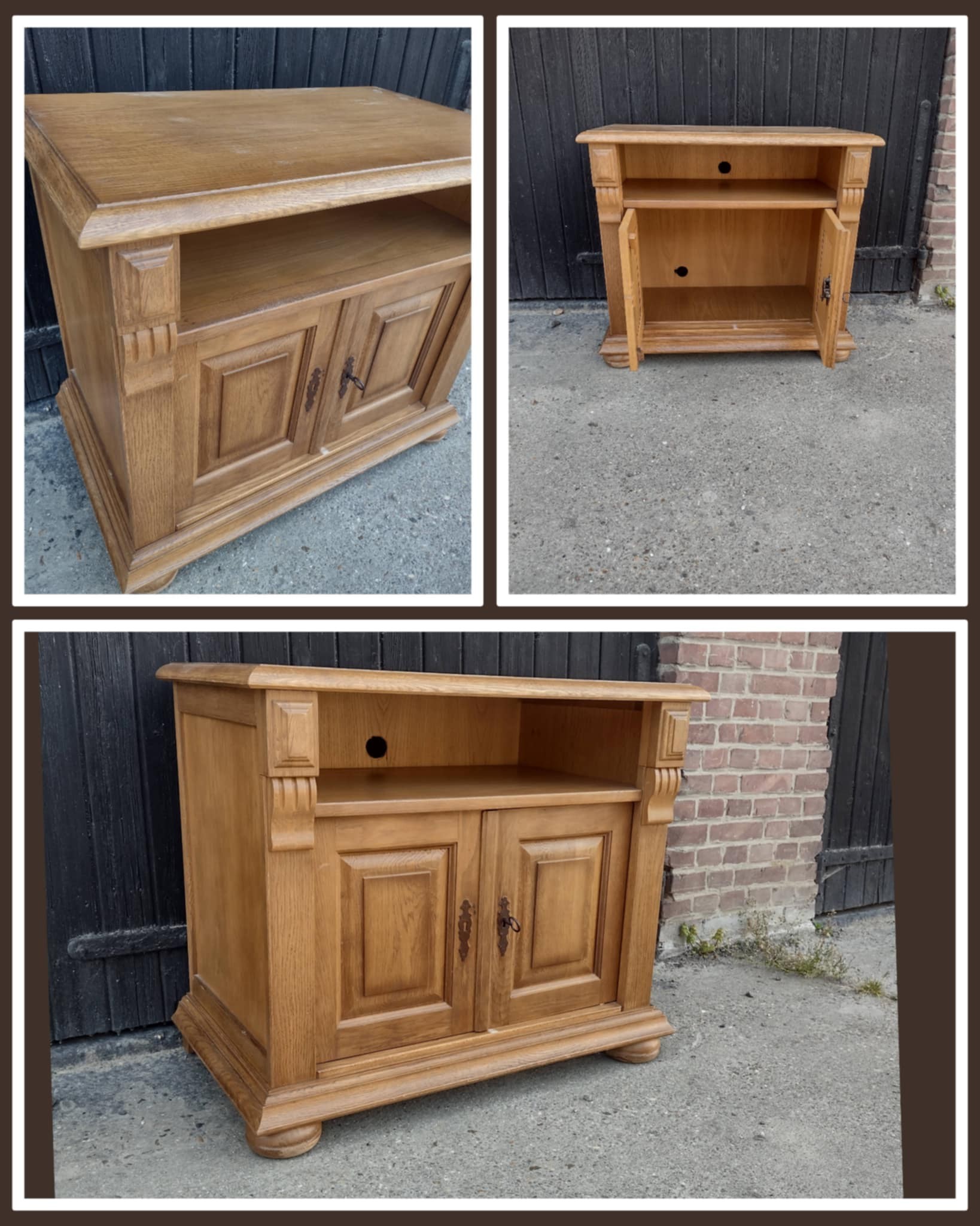 *Nog te restylen* audiomeubel/tv meubel eiken