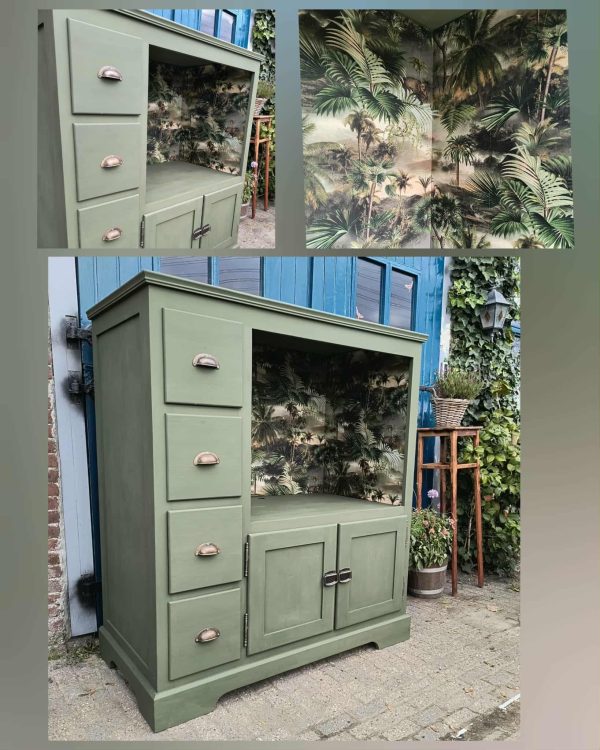 Sfeerkast jungle olijfgroen