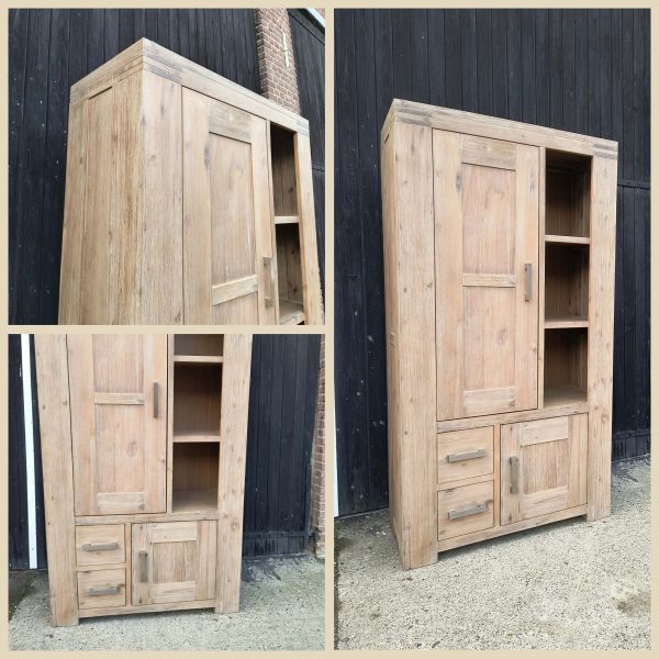 Hoog wandmeubel strak model