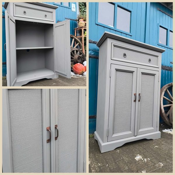 Landelijke meidenkast kwartsgrijs