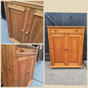 Meidenkast oud grenen