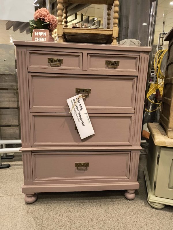 Vintage ladekast "Midnight Plum"