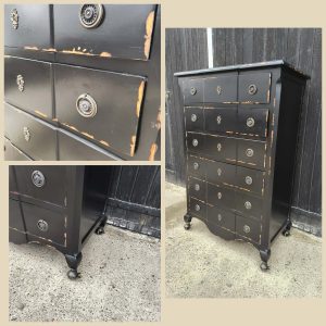 Ladekast op wieltjes "Shabby chic"