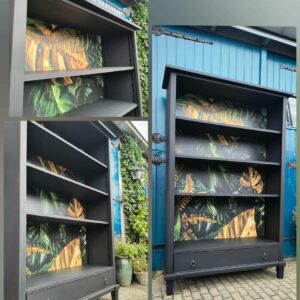 Sfeerkast boekenkast mat zwart