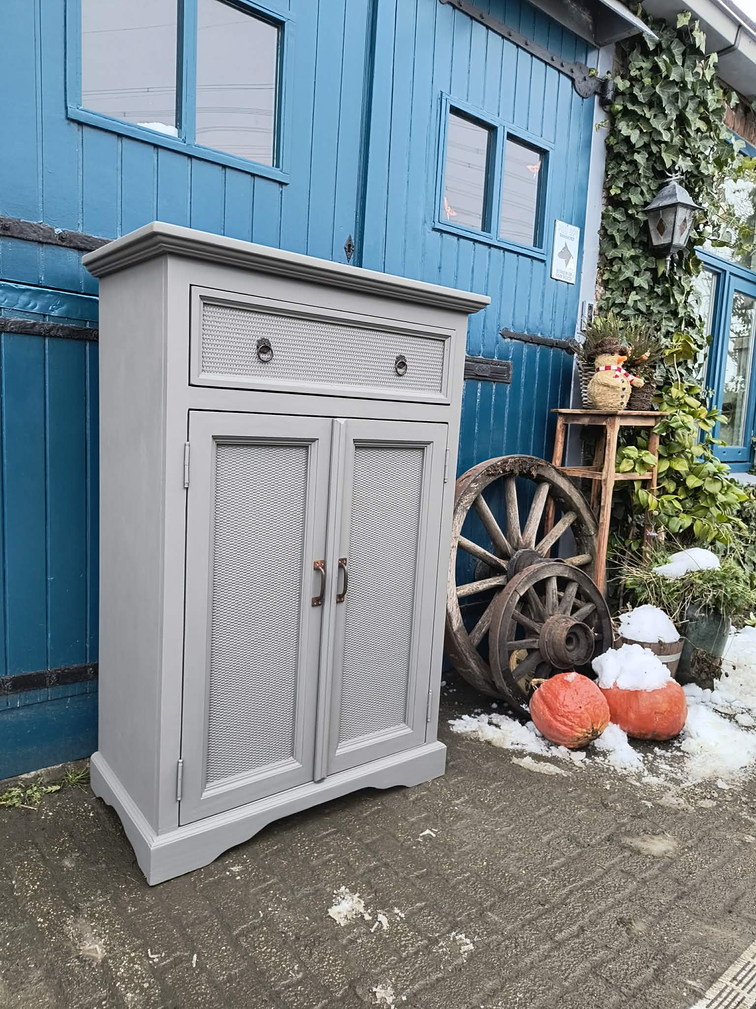 Landelijke meidenkast kwartsgrijs - Image 6