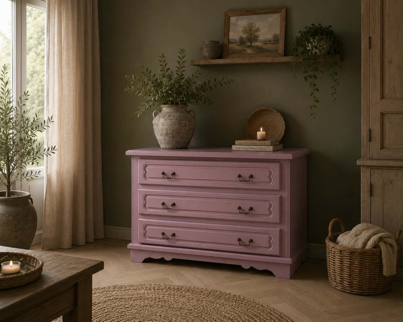 Ladekast Commode "Midnight Plum"