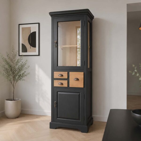 Servieskast vitrinekast teakwood