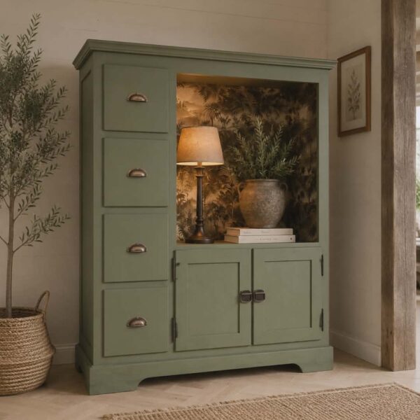 Groene kast met print jungle