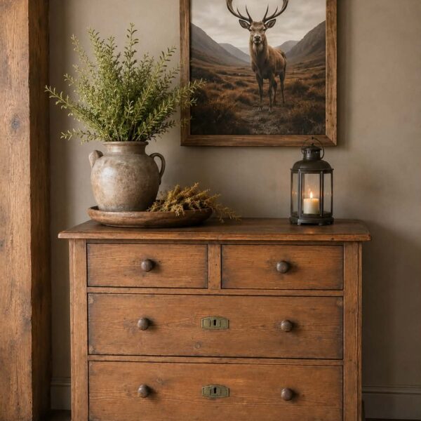 Oud Hollands grenen commode dressoir
