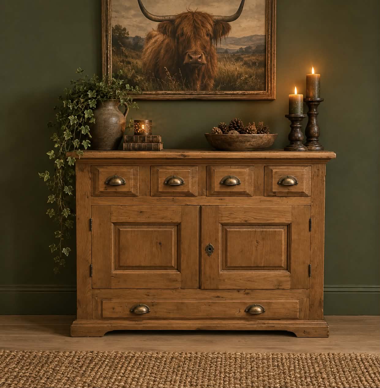 Landelijke ladekast commode dressoir