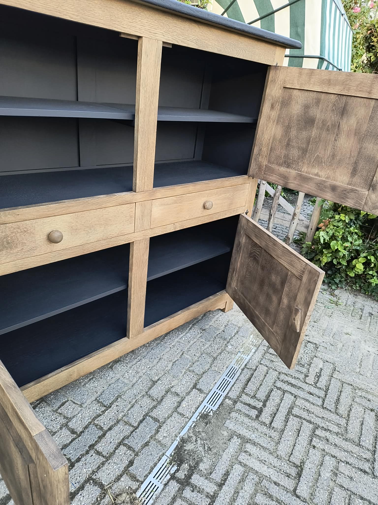 Stoere frans eiken kast gezandstraald - Image 2